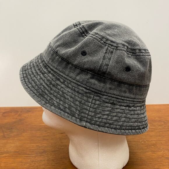 Urban Outfitters Vented Charcoal Gray Unisex Bucket Hat Inner Band Size 22.5” - Picture 5 of 8